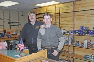 Mark and Donnie Paul have opened Grizzly Country Outdoors in the former Big Horn Federal Bank building at 149 East Main in Lovell, with services from taxidermy and gunsmith work to sporting goods sales. David Peck photo