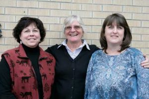 Pauline Tippetts (left) is retiring from her position as bookkeeper and right-hand woman to Director Denise Andersen (middle) at the North Big Horn Senior Citizens Center. Melissa Cavender (right) will replace Tippetts as bookkeeper for the Center. Patti Carpenter photo