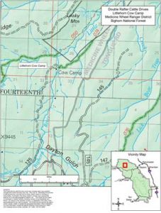 The Double Rafter Cattle Drive outfitter is requesting a special use permit from the U.S. Forest Service that would expand the company’s use of forest land from Rock Cabin Park to the Little Horn Cow Camp.