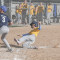 Esson Anderson slides home for a run as Grayson Walker covers during the Padres’ 9-7 win over the Cubs in the Minor League championship game Thursday night in Lovell. David Peck