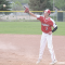 Lovell Mustang first baseman Easton Morgan receives a throw for an out during a game earlier this season. The Lovell B/C team will host Powell for a doubleheader Tuesday at 5 p.m. Seth Romsa, Powell Tribune