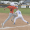 Jace Jameson attempts to beat out a grounder in a game against Cody in the Majors Division of the All Stars and Stripes Tournament Friday at the Northeast Little League fields. David Peck