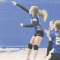 Lovell eighth grader MaKynna Mayes hammers a spike over the net in a match against Lander Saturday. The Lady Bulldogs will travel to Riverton Saturday for their Yellowstone Conference Tournament, with Lovell hosting the seventh-grade tournament. David Peck