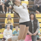 Sawyer Bassett goes for the kill during Rocky’s match last Friday. Sherry Snell