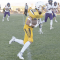 Sophomore Jaxx May bursts down the sideline for a big gain against the Saratoga Panthers Friday night. The Grizz travel to Greybull tonight (Thursday) for a 6 p.m. kickoff. David Peck